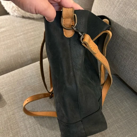 Able Black and Tan Shoulder Bag - Picture 5 of 5